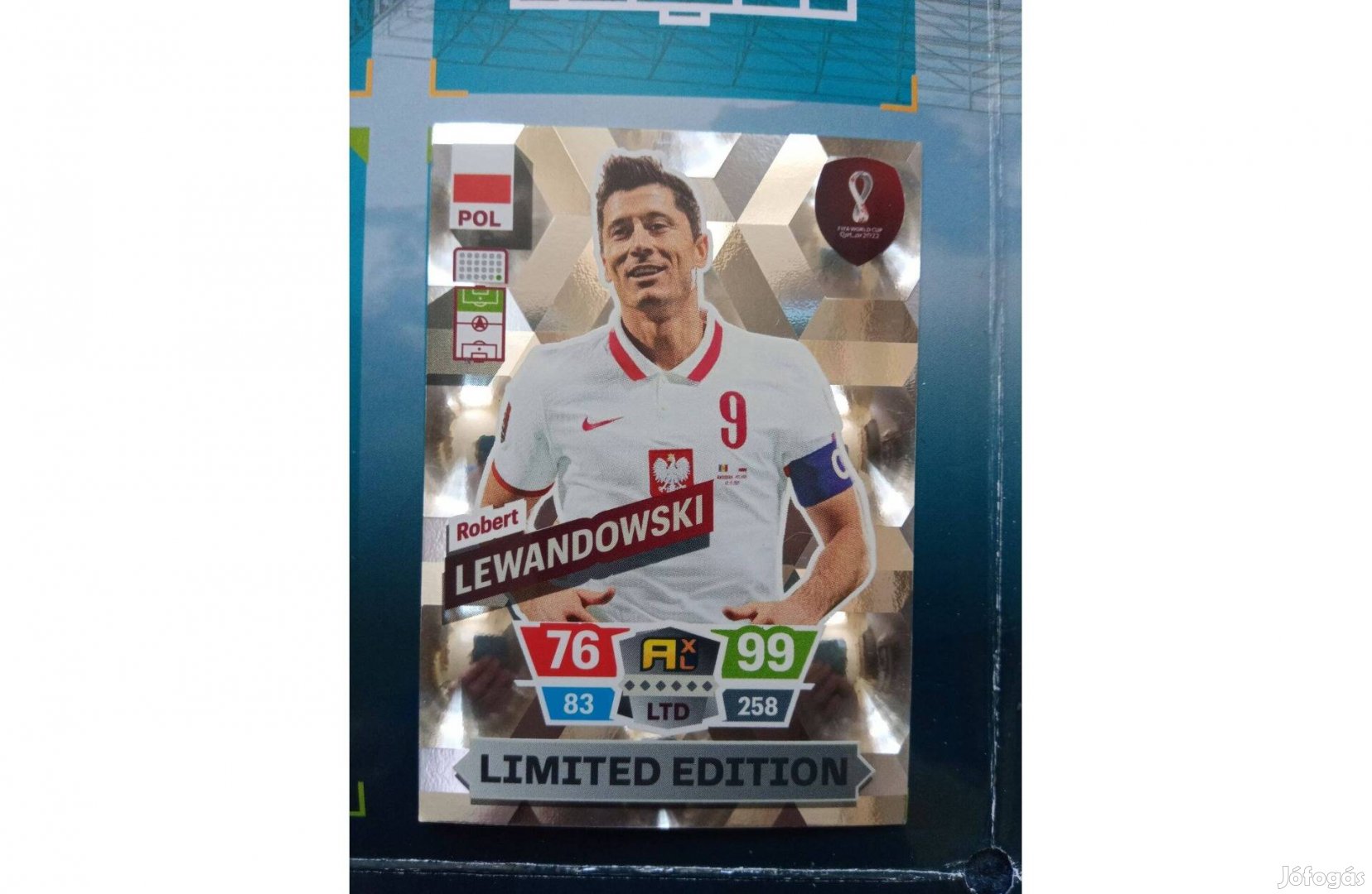 Panini FIFA World Cup Qatar 2022 Limited Lewandowski kártya