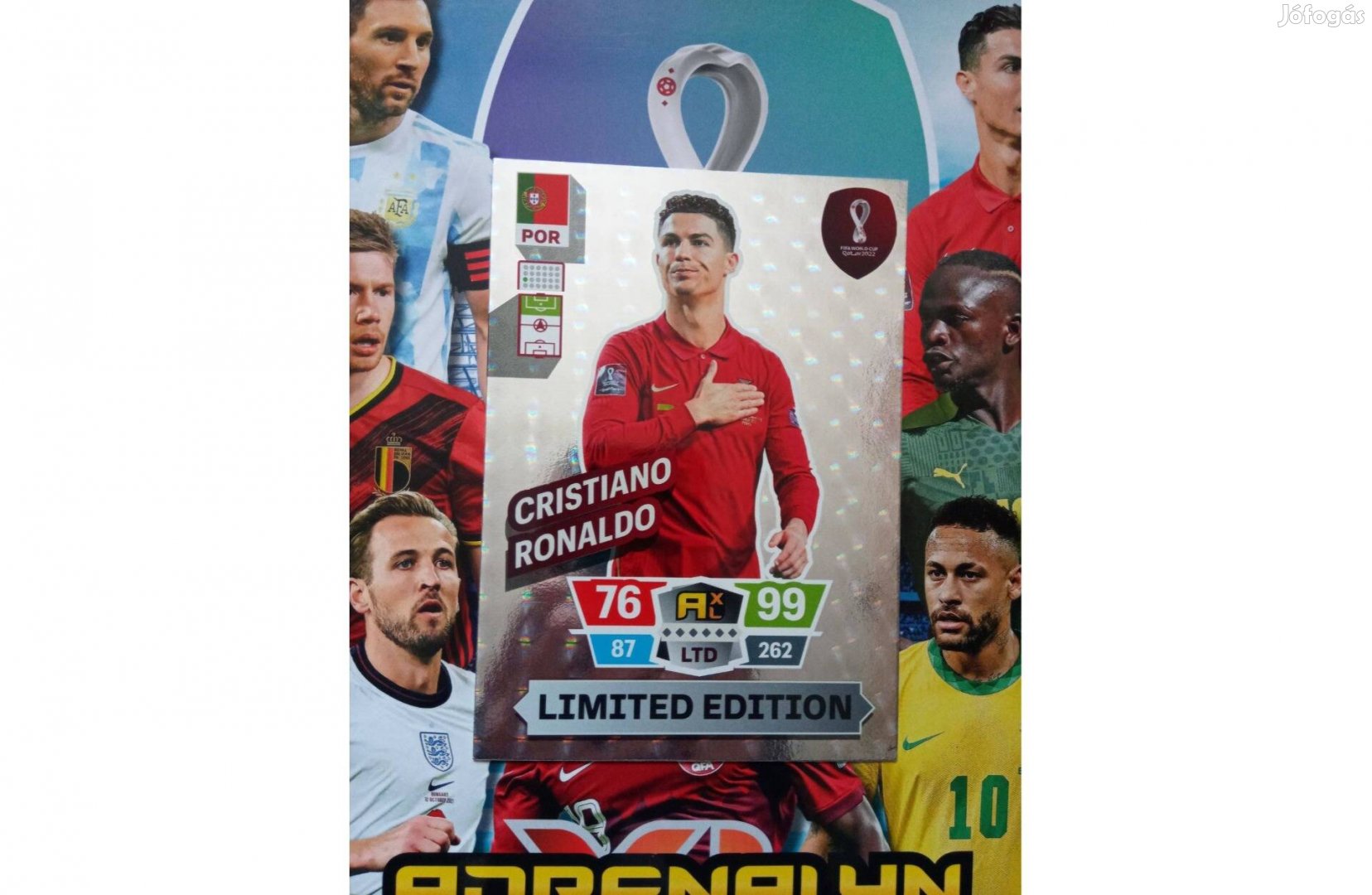 Panini FIFA World Cup Qatar 2022 XXL Limited Ronaldo focis kártya