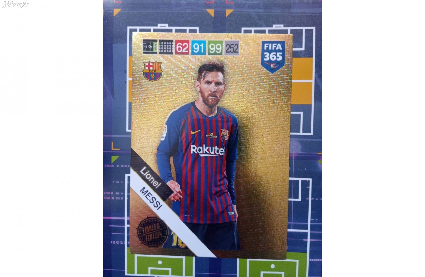Panini Fifa 365 2018-2019 Messi (Barcelona) XXL Limited foci kártya