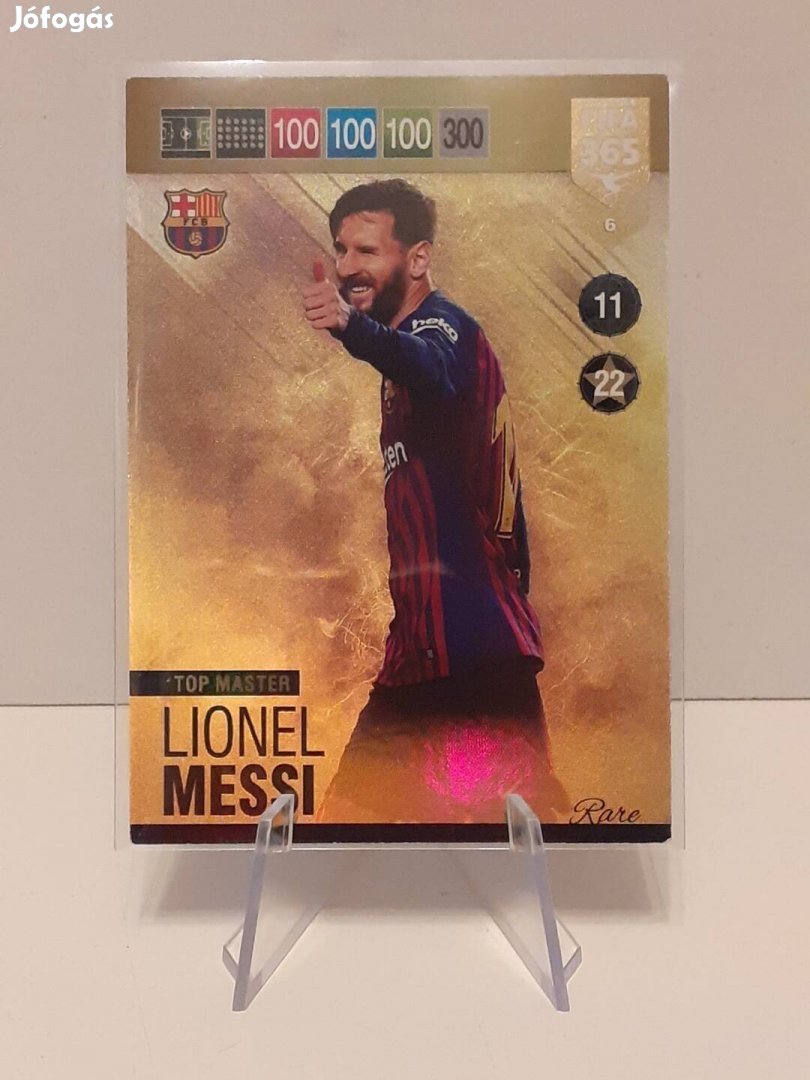Panini Fifa 365 2019 Messi top master kártya