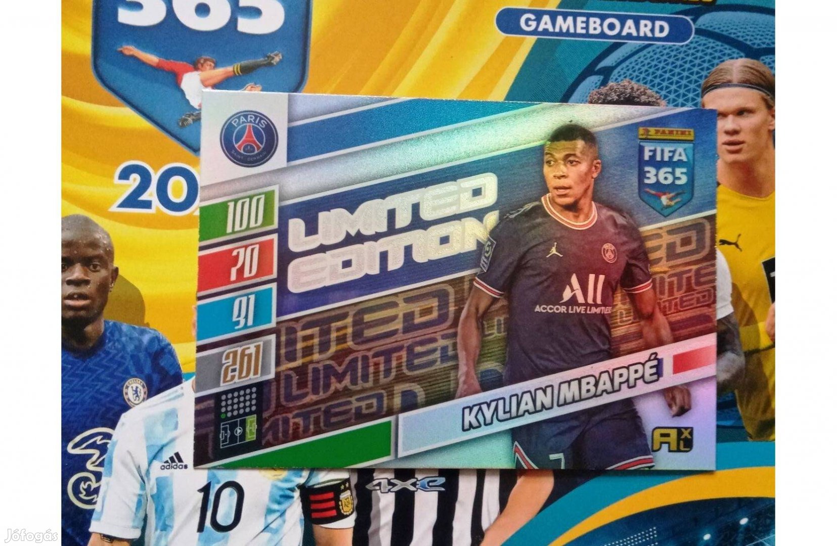 Panini Fifa 365 2022 Adrenalyn Update Mbappe XXL Limited kártya