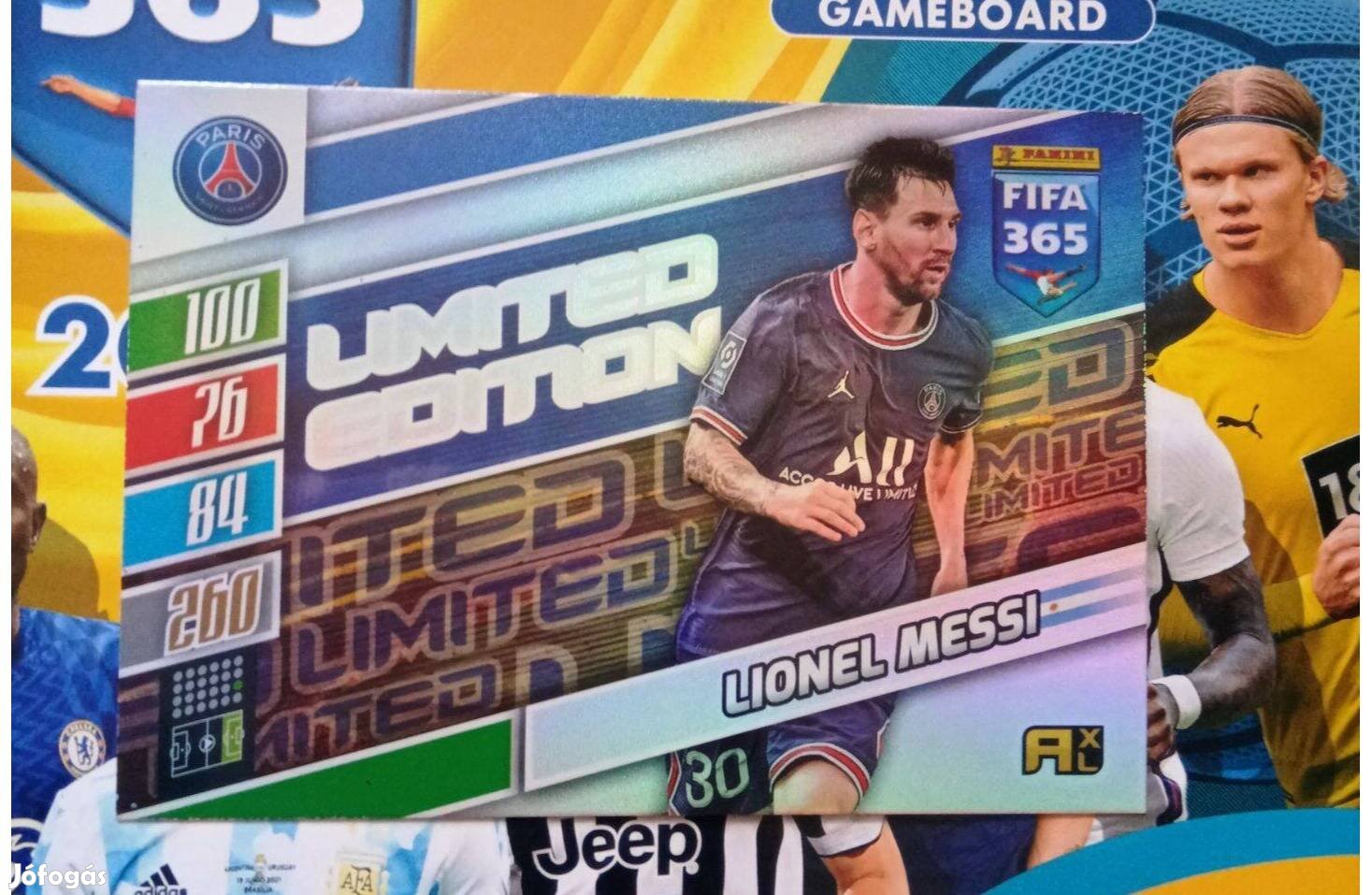 Panini Fifa 365 2022 Adrenalyn Update Messi XXL Limited kártya