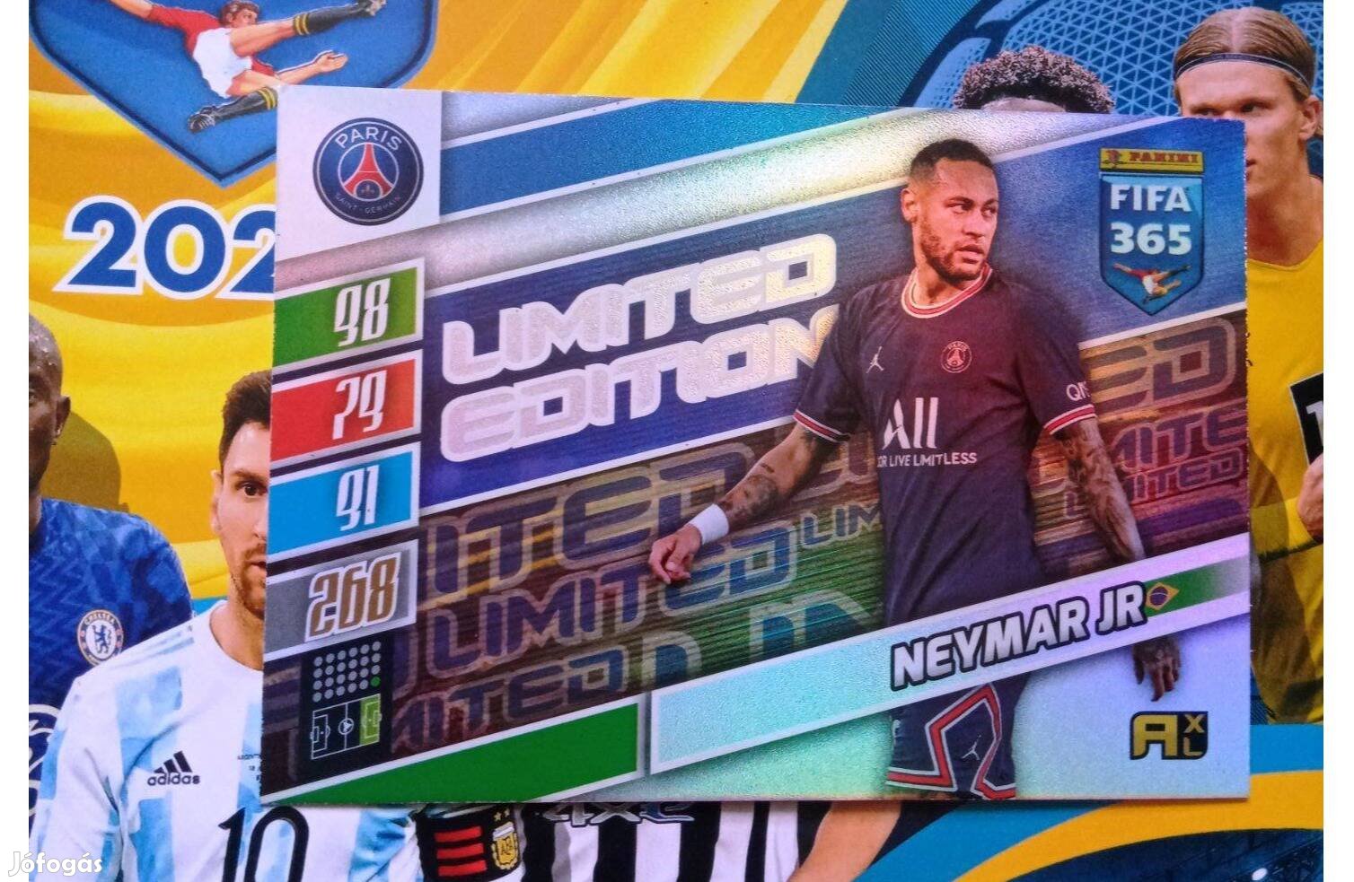 Panini Fifa 365 2022 Adrenalyn Update Neymar XXL Limited focis kártya