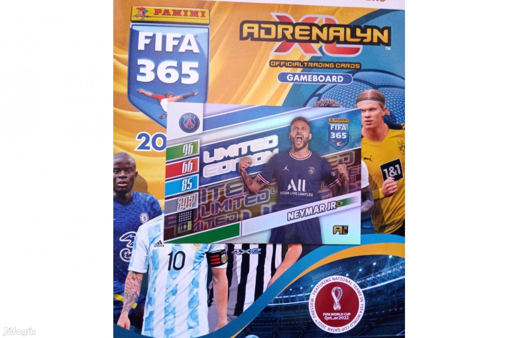 Panini Fifa 365 2022 Neymar Jr XXL Limited focis kártya