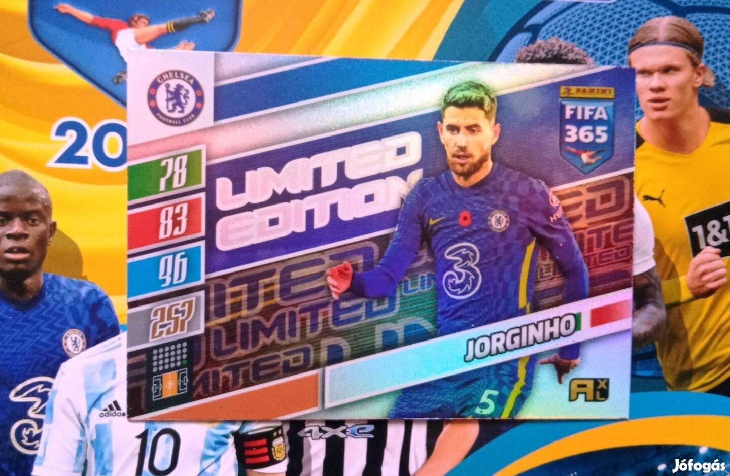 Panini Fifa 365 2022 Update Jorginho XXL Limited focis kártya