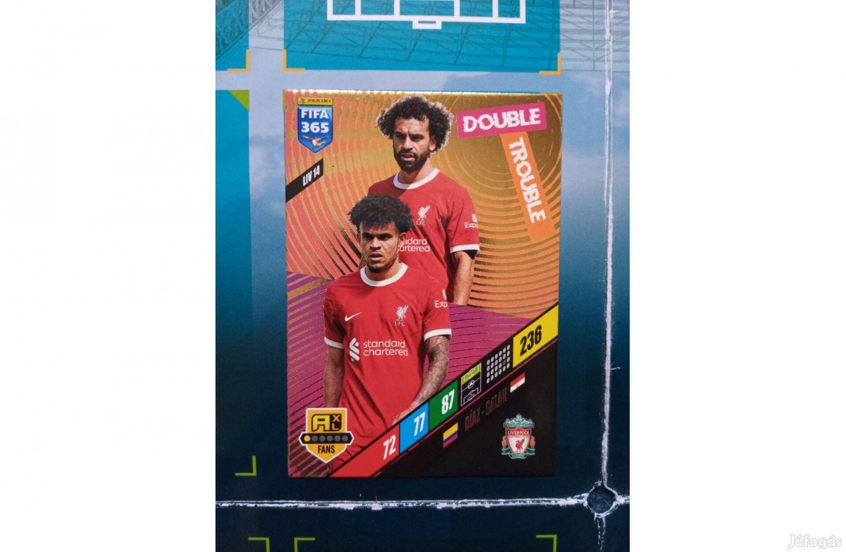 Panini Fifa 365 2024 Díaz-Salah Double Trouble focis kártya