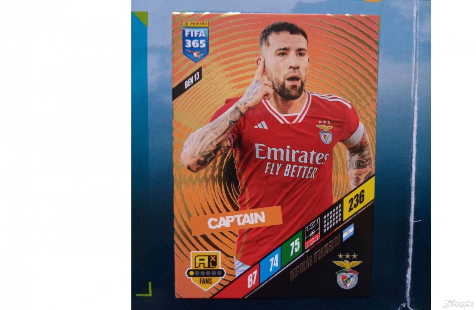 Panini Fifa 365 2024 Nicolás Otamendi Captain kártya