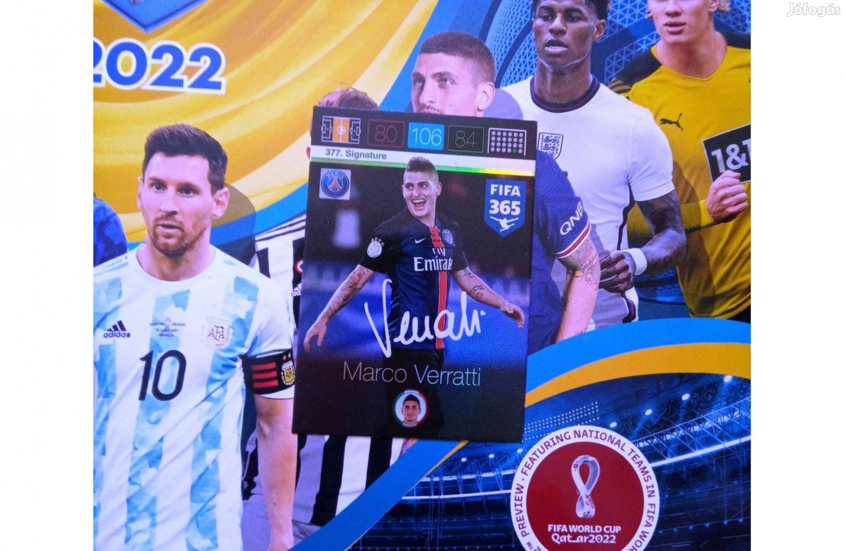 Panini Fifa 365 Adrenalyn Marco Verratti Signature focis