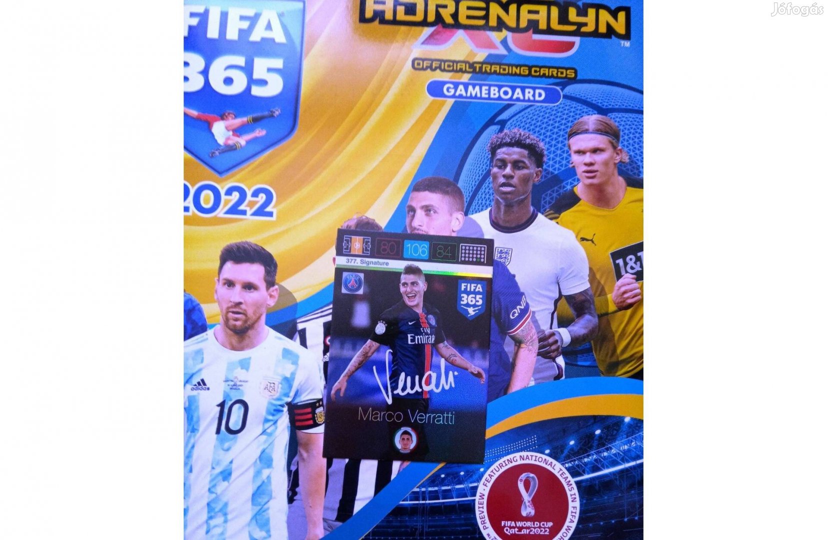 Panini Fifa 365 Adrenalyn Marco Verratti Signature kártya