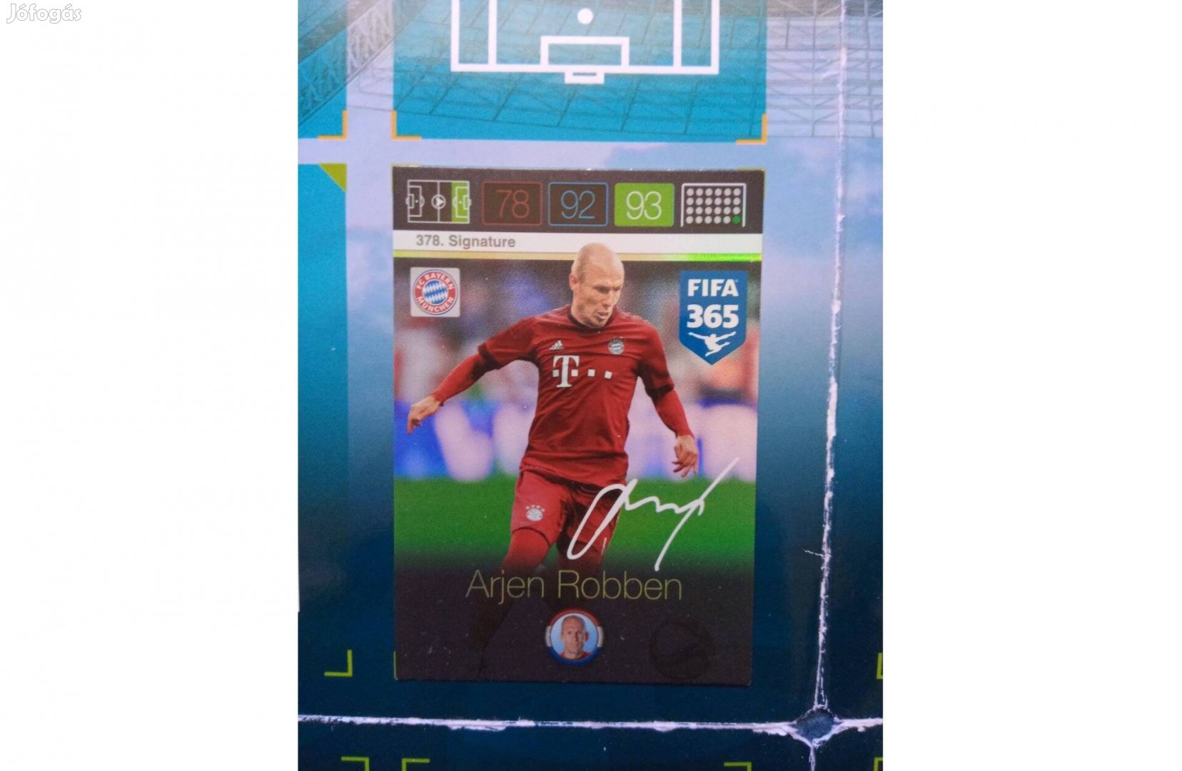 Panini Fifa 365 Adrenalyn Robben Signature kártya