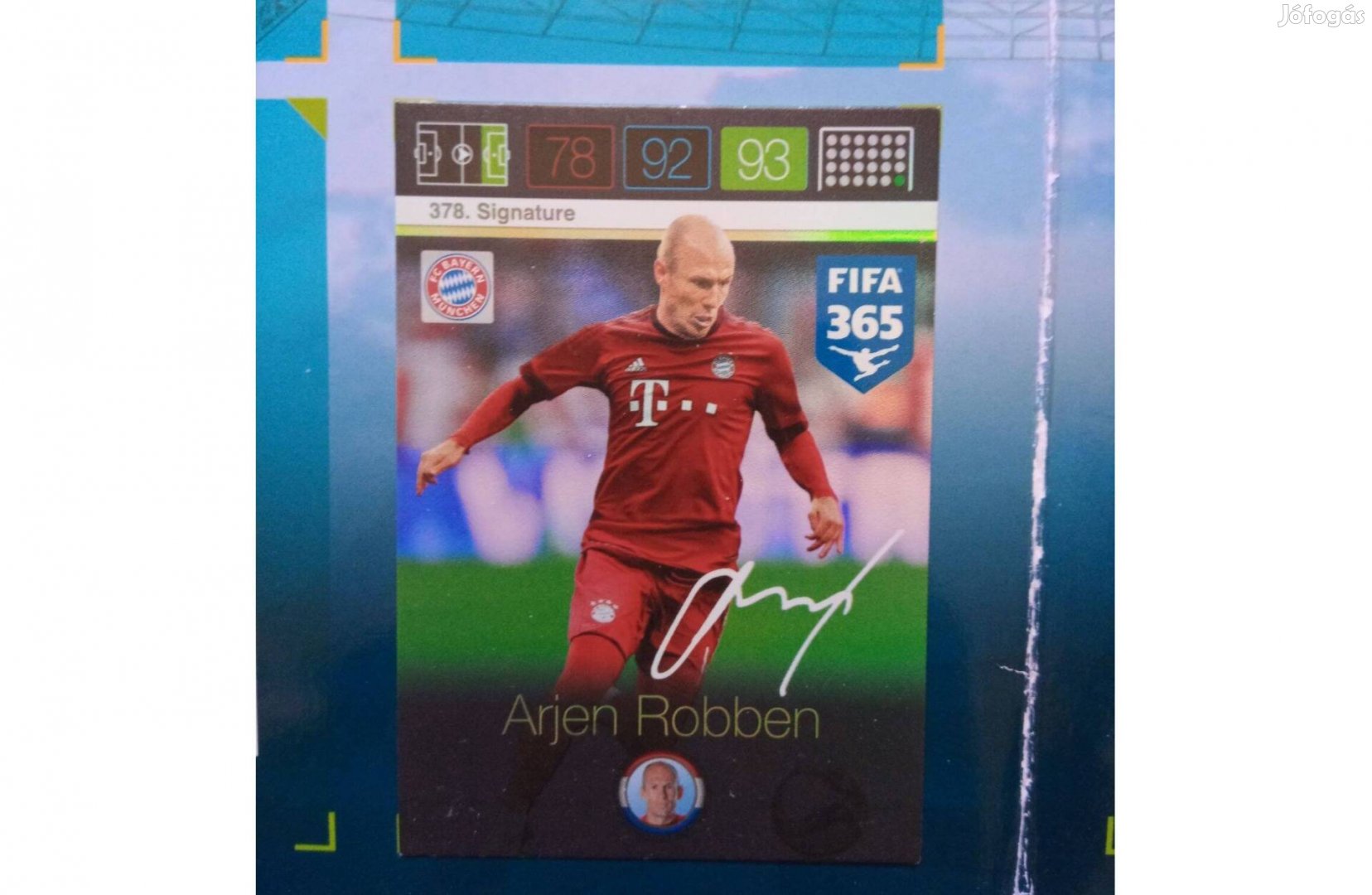 Panini Fifa 365 Adrenalyn XL Robben Signature kártya