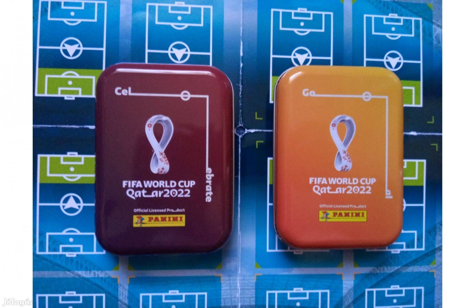 Panini Fifa World Cup 2022 Adrenalyn Qatar Kis focis Fémdoboz