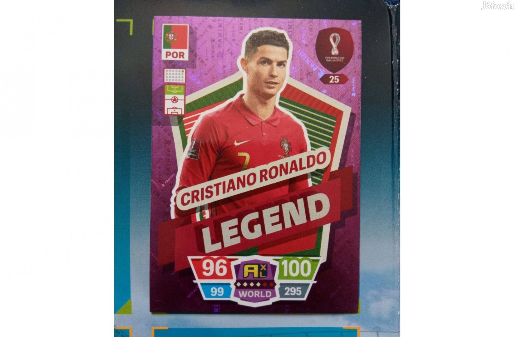 Panini Fifa World Cup Qatar 2022 Adrenalyn Legend Ronaldo focis kártya