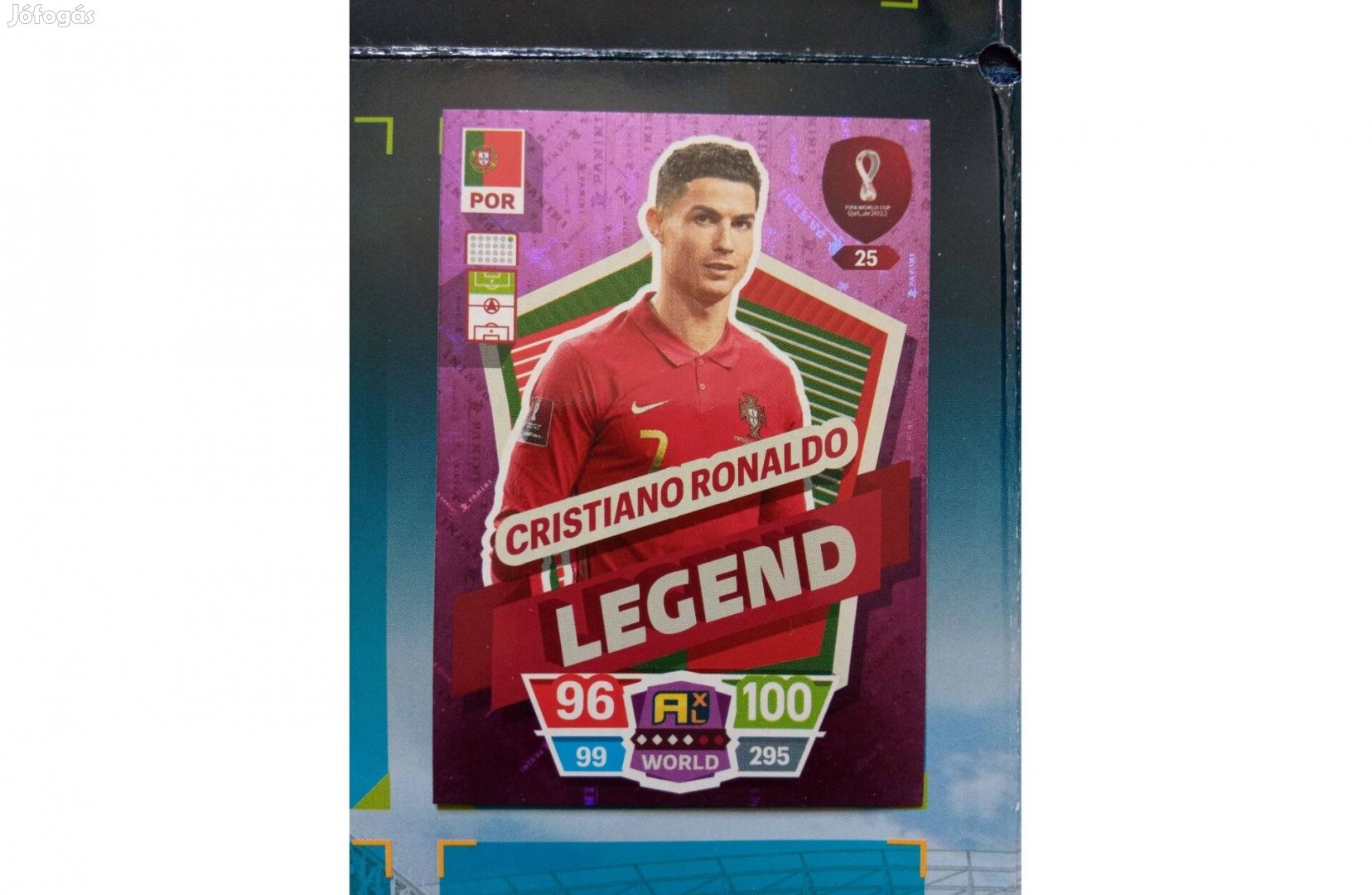 Panini Fifa World Cup Qatar 2022 Adrenalyn Legend Ronaldo focis kártya