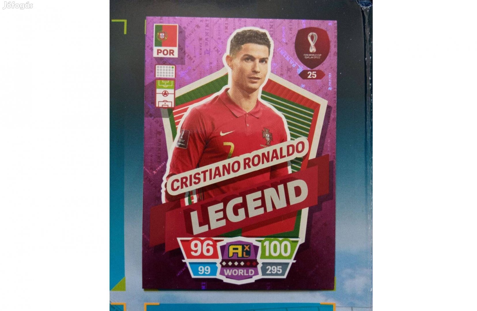 Panini Fifa World Cup Qatar 2022 Adrenalyn Legend Ronaldo kártya