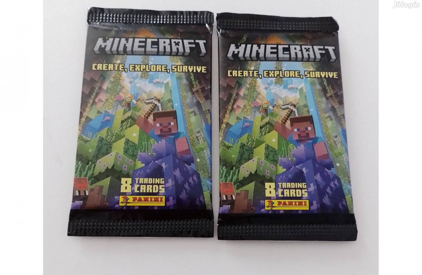 Panini Minecraft új, bontatlan kártyacsomagok