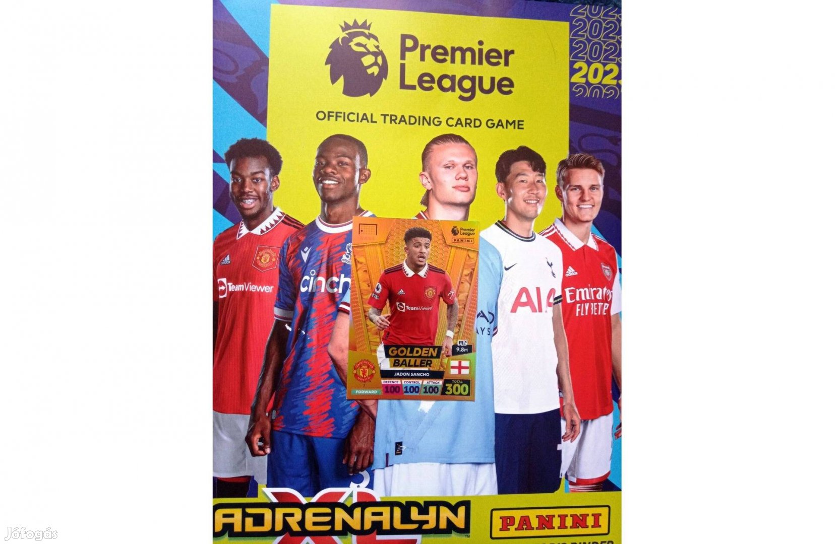 Panini Premier League 2022-2023 Jadon Sancho Golden Baller foci kártya