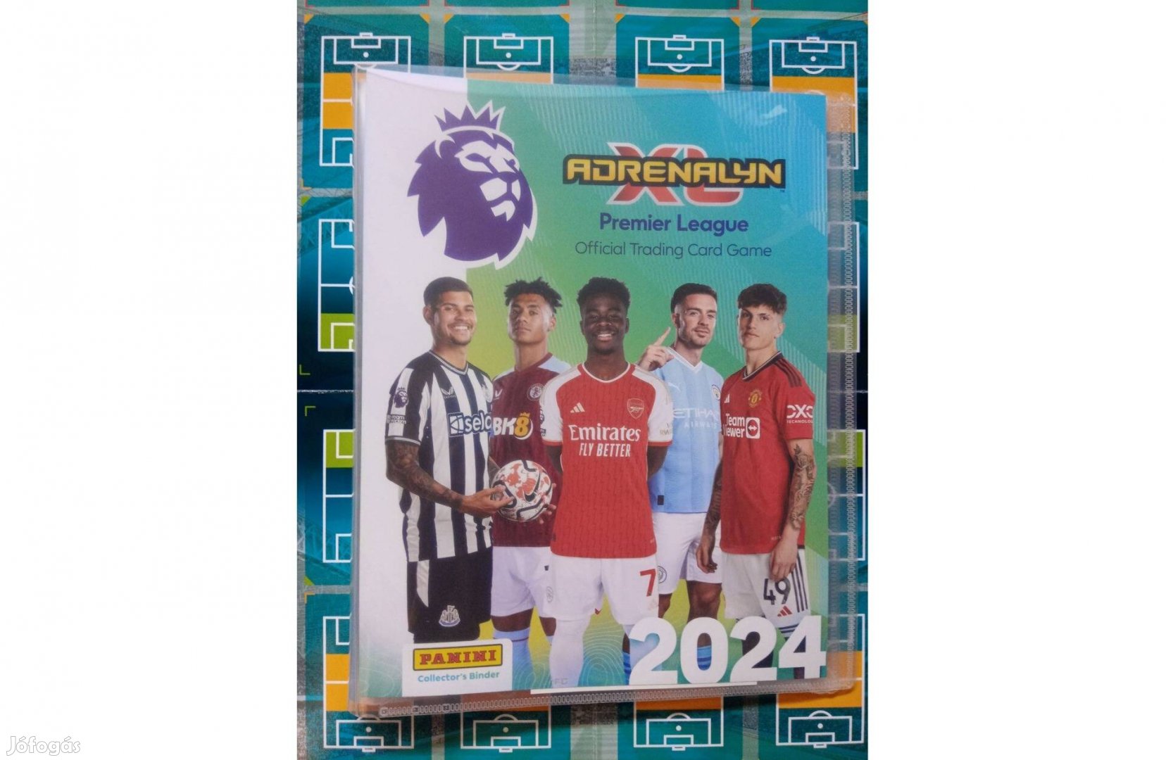 Panini Premier League 2023-2024 kártyatartó album 423 kártyával