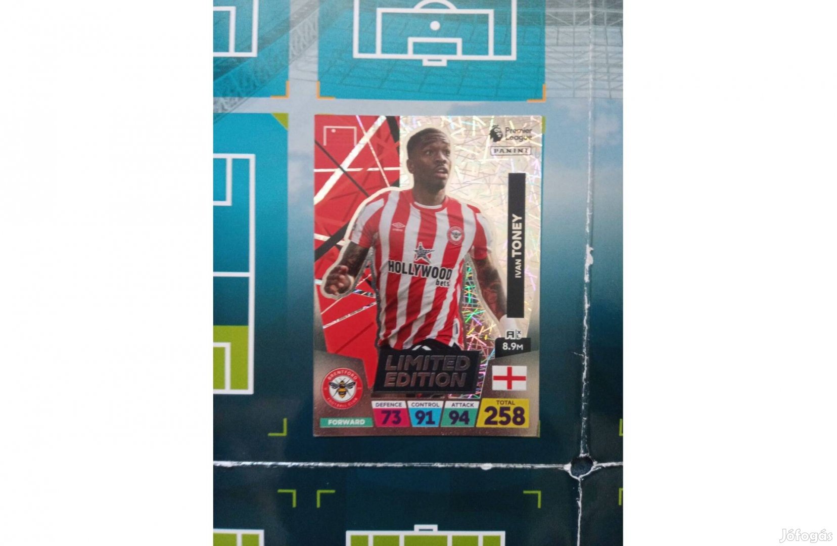 Panini Premier League 2023 Adrenalyn Ivan Toney Limited kártya