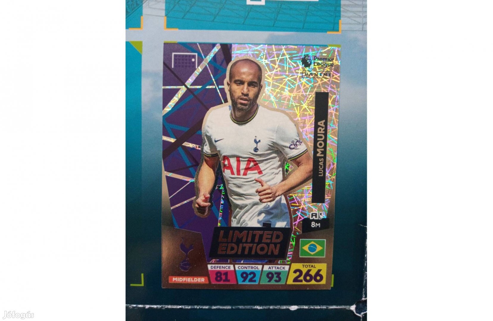 Panini Premier League 2023 Adrenalyn Lucas Moura Limited kártya