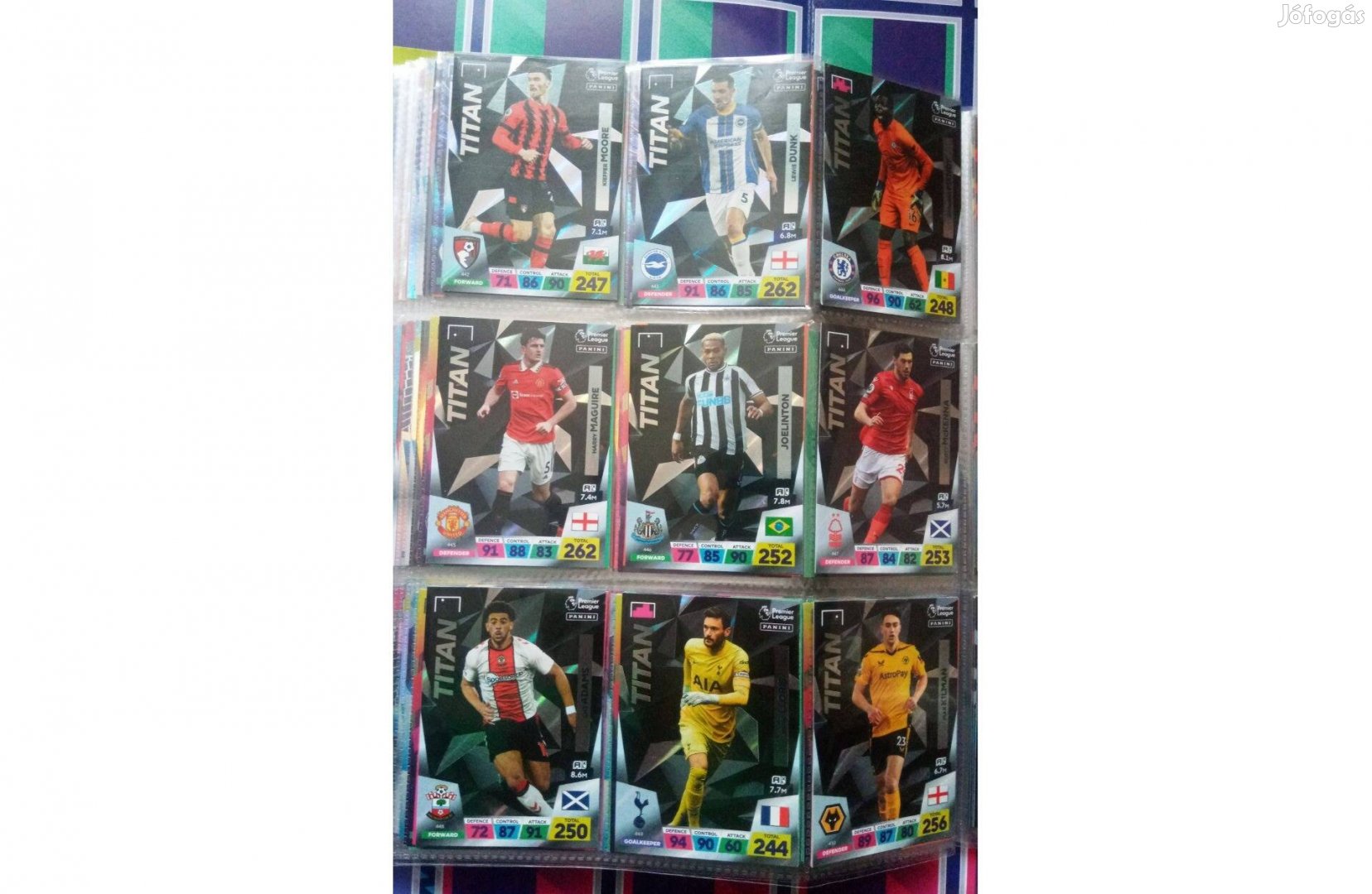 Panini Premier League 2023 Adrenalyn Titan Teljes sor