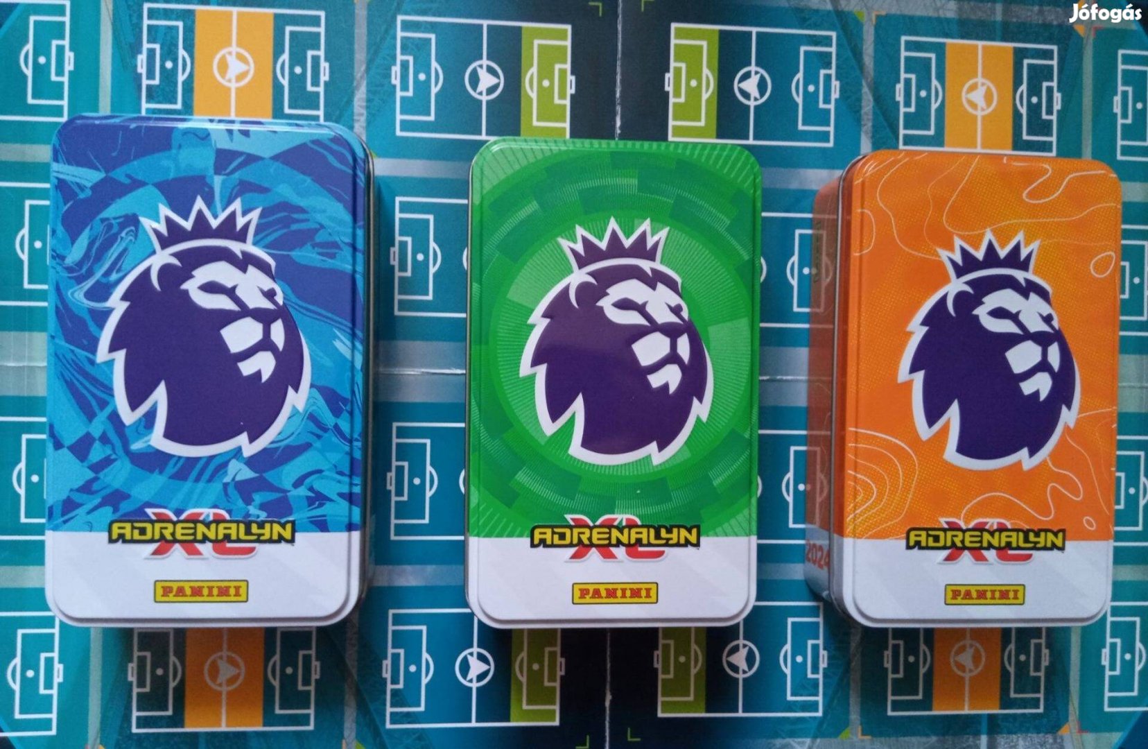 Panini Premier League 2024 Adrenalyn Nagy fémdoboz Őszi Akció