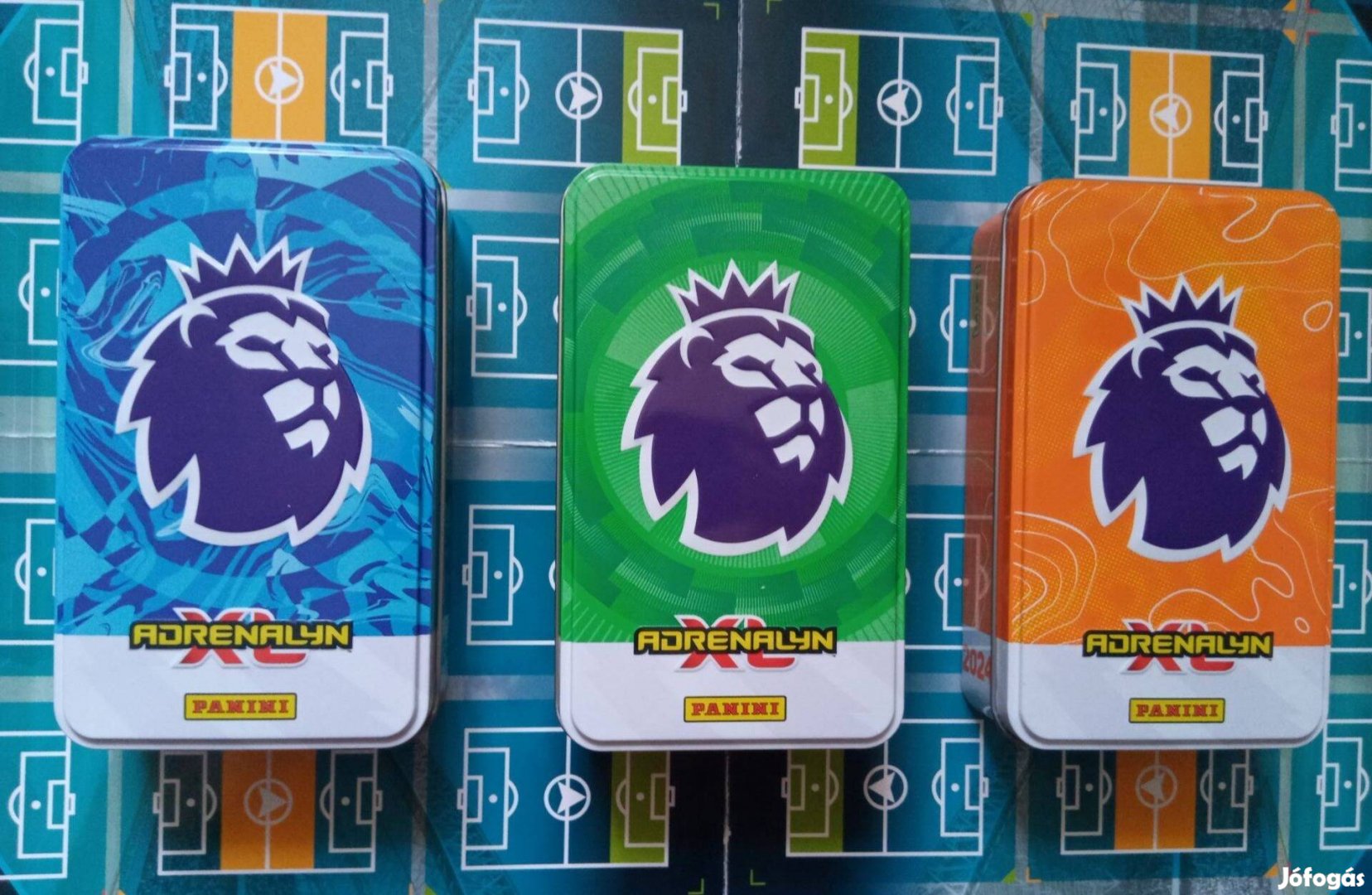Panini Premier League 2024 Adrenalyn Nagy fémdoboz Tavaszi Akció