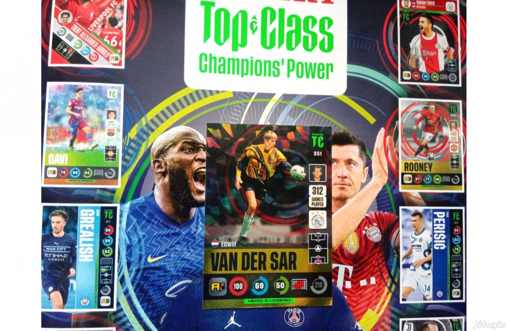 Panini Top Class 2021-2022 Adrenalyn Van der Sar Legend focis kártya