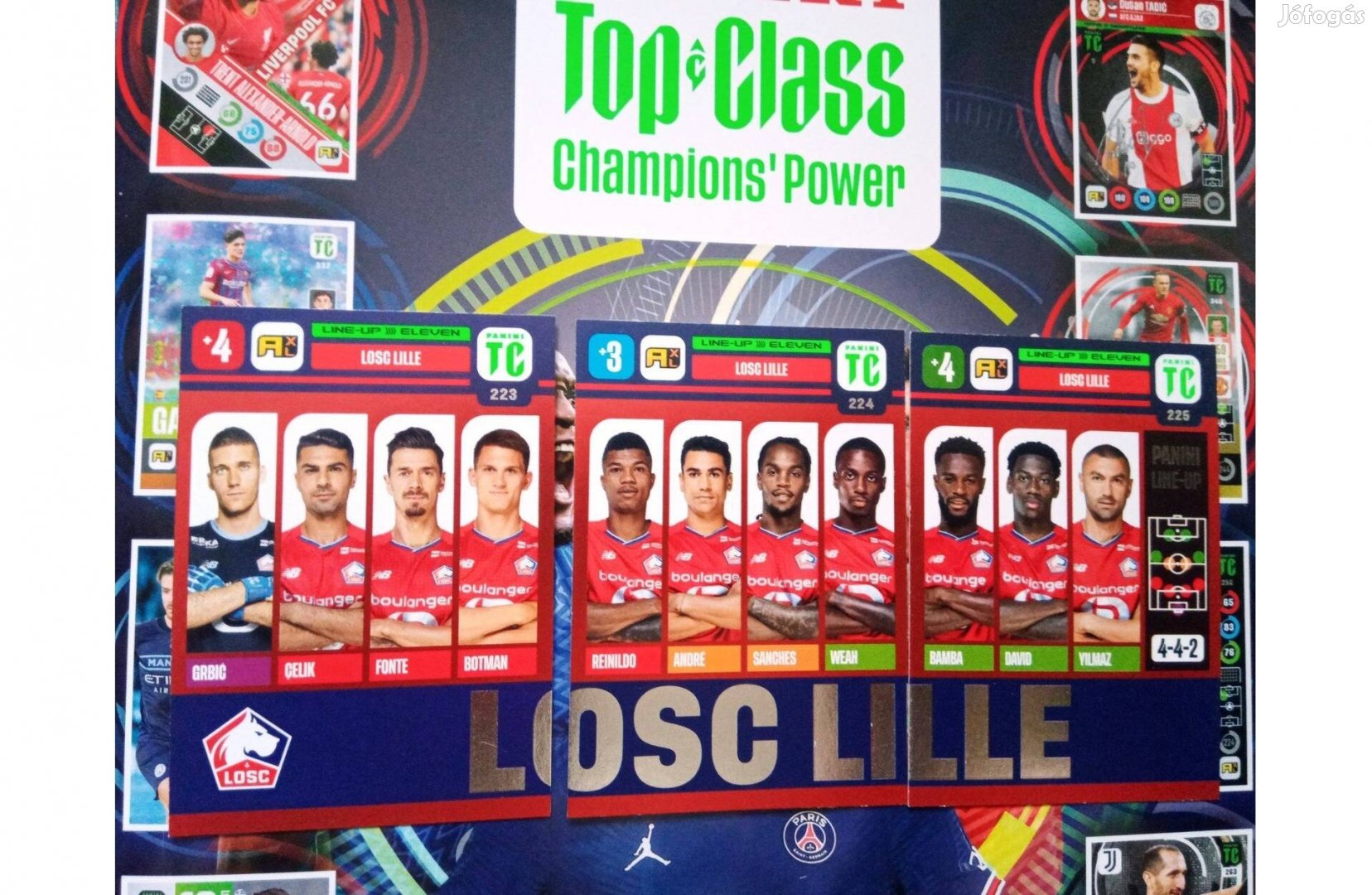 Panini Top Class 2021-2022 Adrenalyn XL Lille Eleven sor