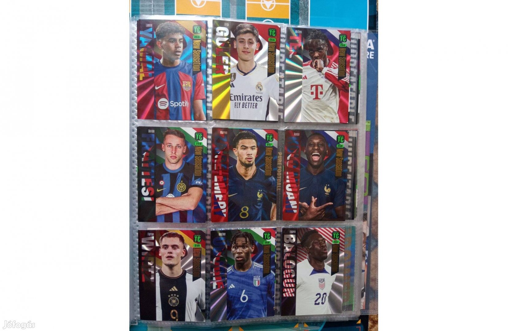 Panini Top Class 2024 New Sensation focis kártya