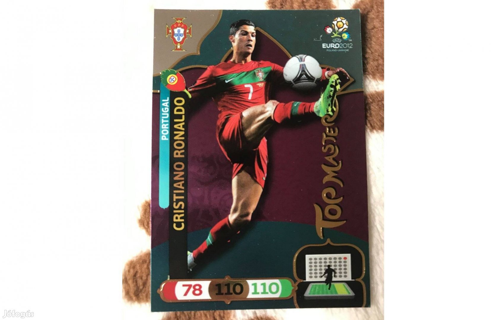 Panini UEFA EURO 2012 Ronaldo top master kártya