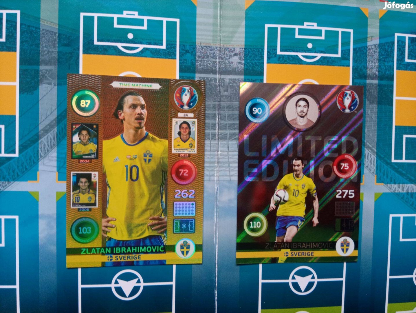 Panini UEFA Euro 2016 Adrenalyn Zlatan Ibrahimovic kártya