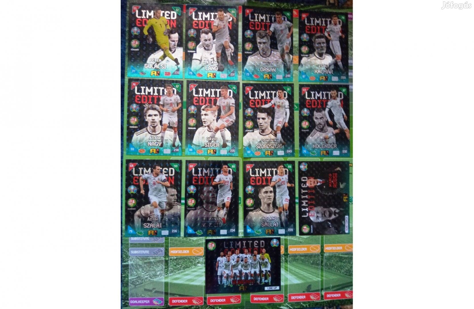 Panini UEFA Euro 2020 kick off Magyar Sor XXL Limited kártya