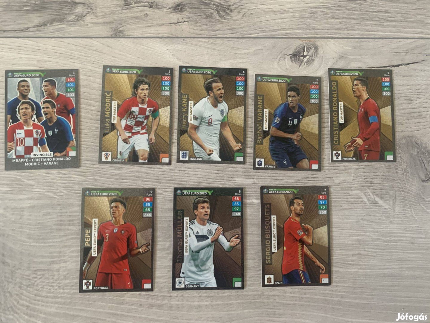 Panini UEFA Euro 2020 rare focis kártyák