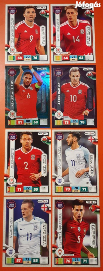 Panini World cup Russia 2018 focis kartyák