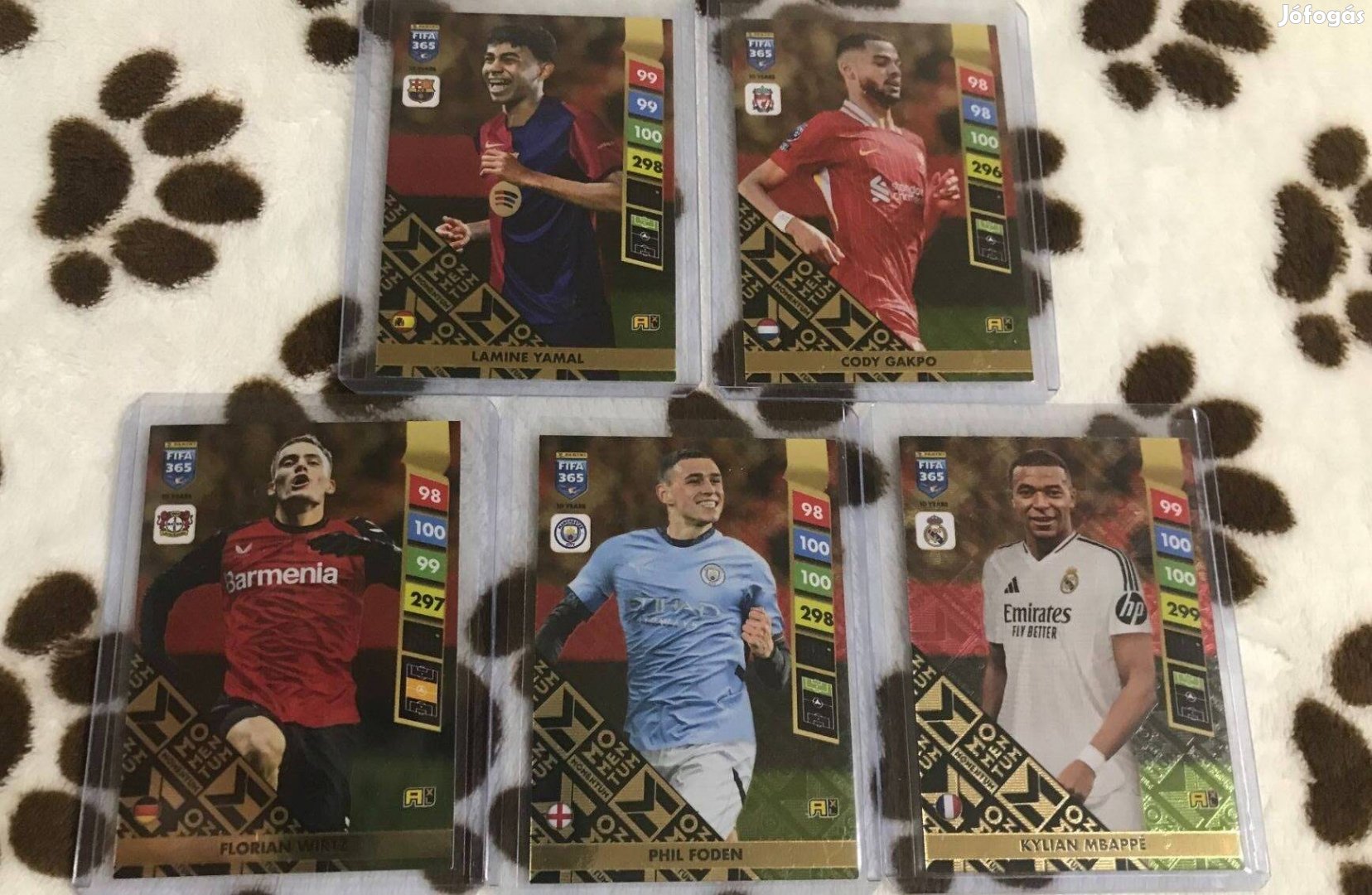 Panini fifa 365 2025 Momentum kártya szett Mbappé,Yamal,Wirtz,Foden