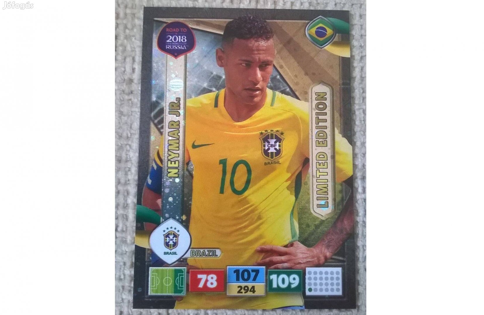 Panini road to World Cup 2018 Neymar limited kártya