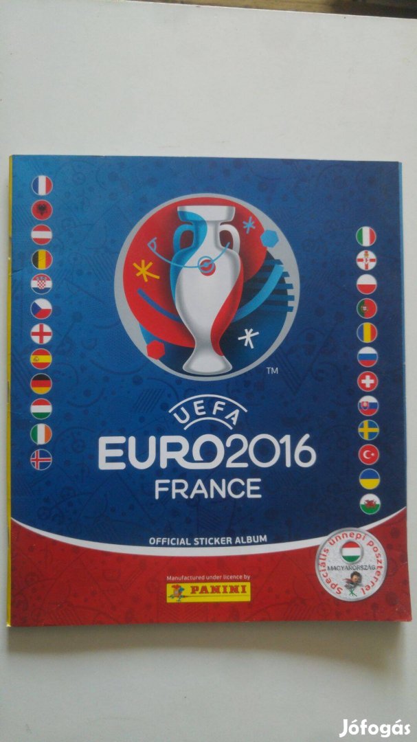Panini uefa Euro 2016 France - magyar válogatott poszterrel