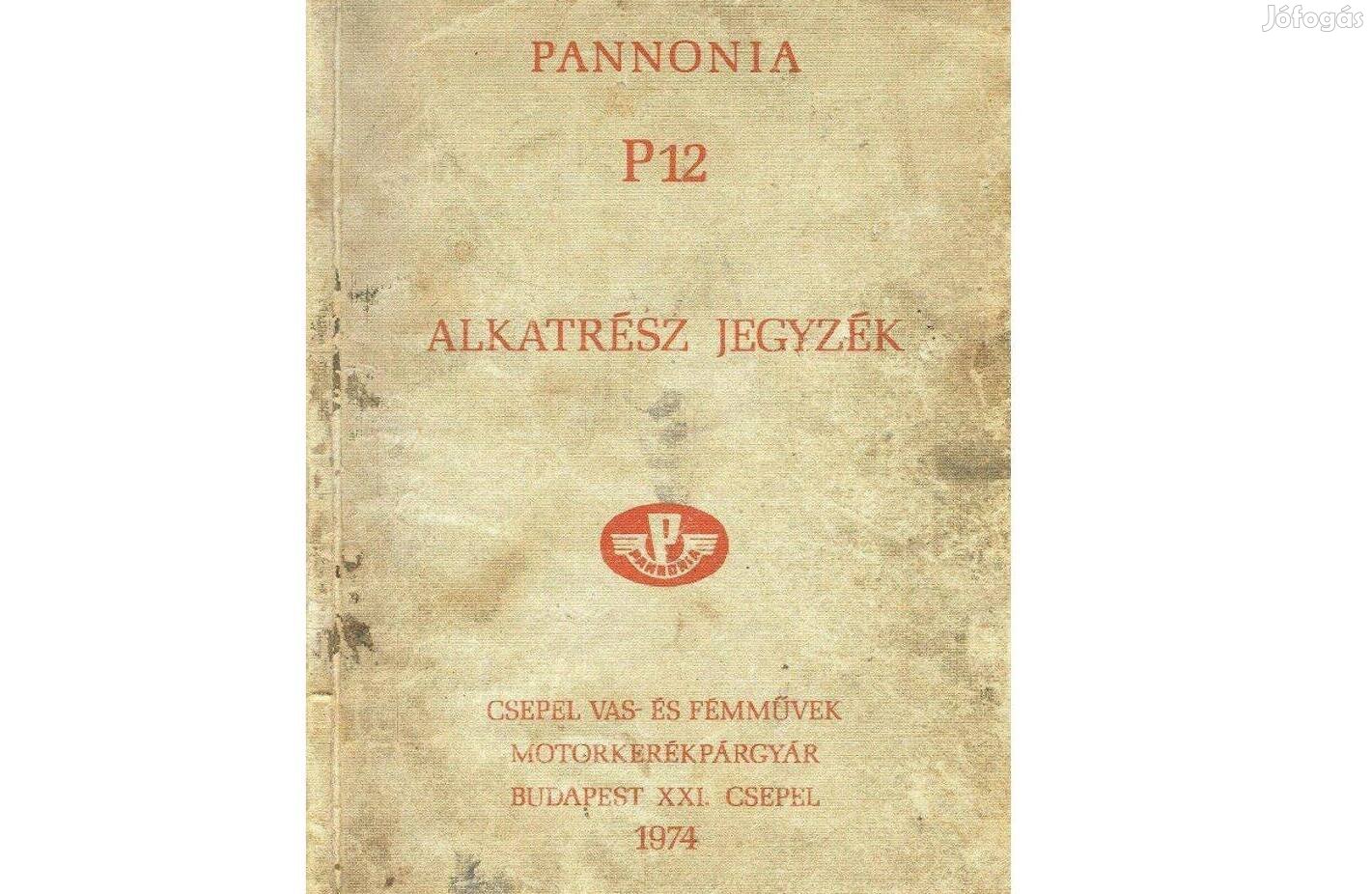 Pannónia P12 alkatrész katalógus ( Magyar )