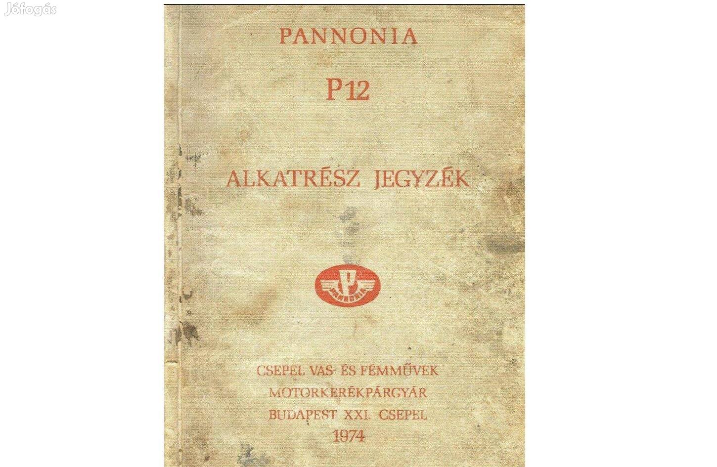 Pannónia P12 alkatrész katalógus ( Magyar) (15.)
