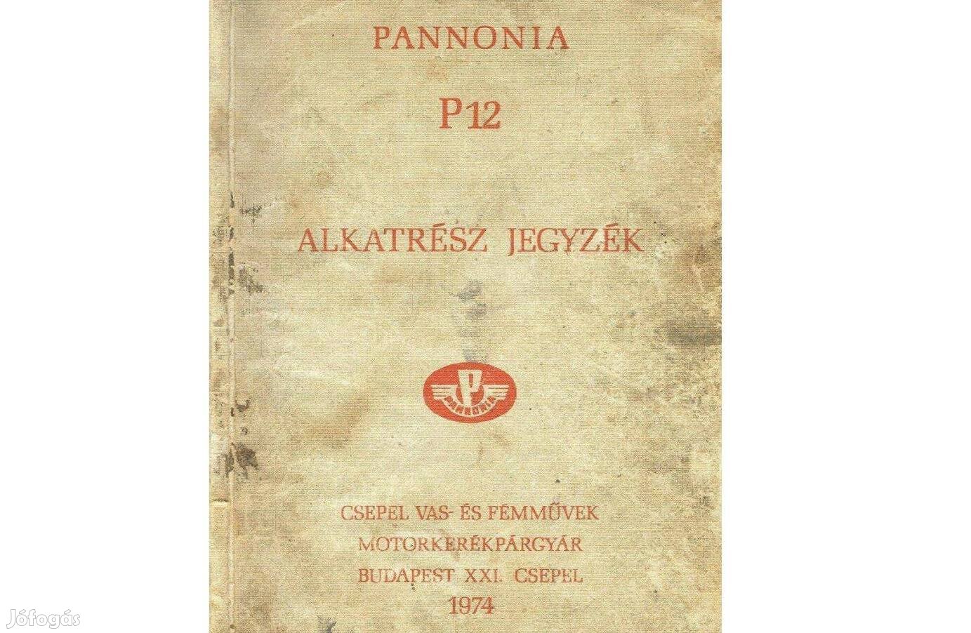 Pannónia P12 alkatrész katalógus ( Magyar )