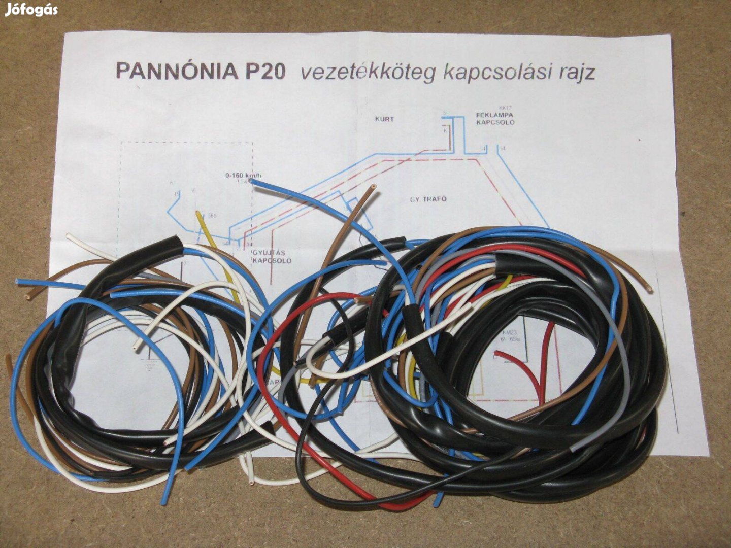 Pannónia P20 kábelköteg