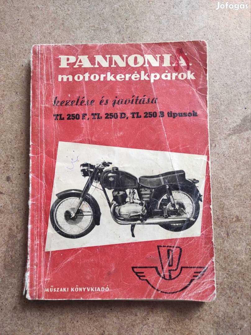 Pannonia TL 250 kezelési és javítási könyv