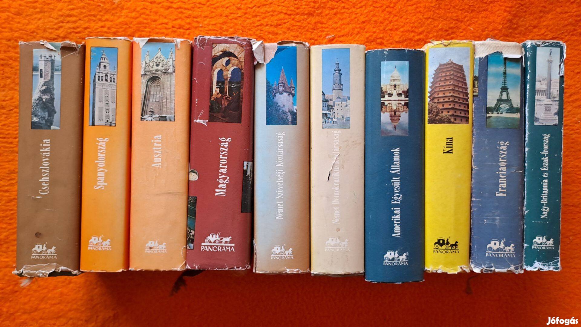 Panoráma Útikönyvek könyvcsomag Csehszlovákia, Spanyolország, Ausztria