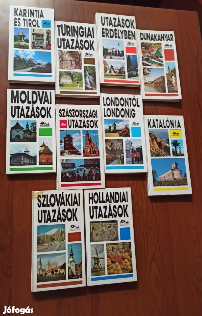 Panoráma mini utikönyvek sorozat könyvcsomag 10 db könyv
