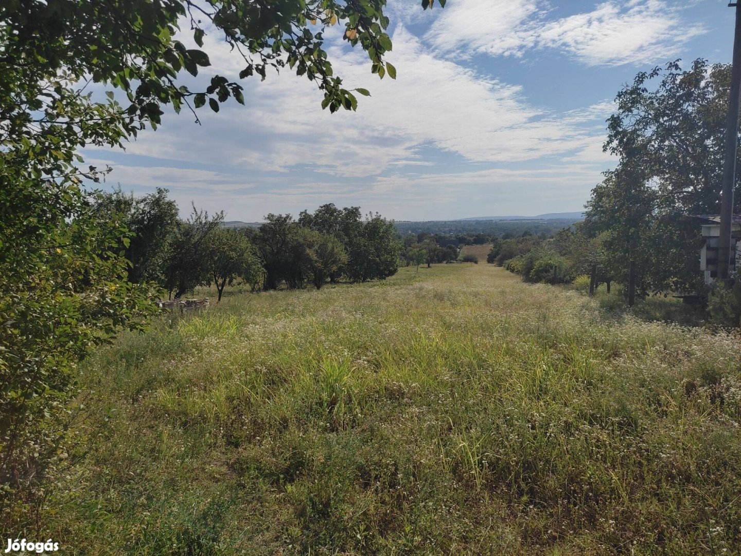 Panorámás széles zártkert eladó Bicske Galagonyás dülőben!