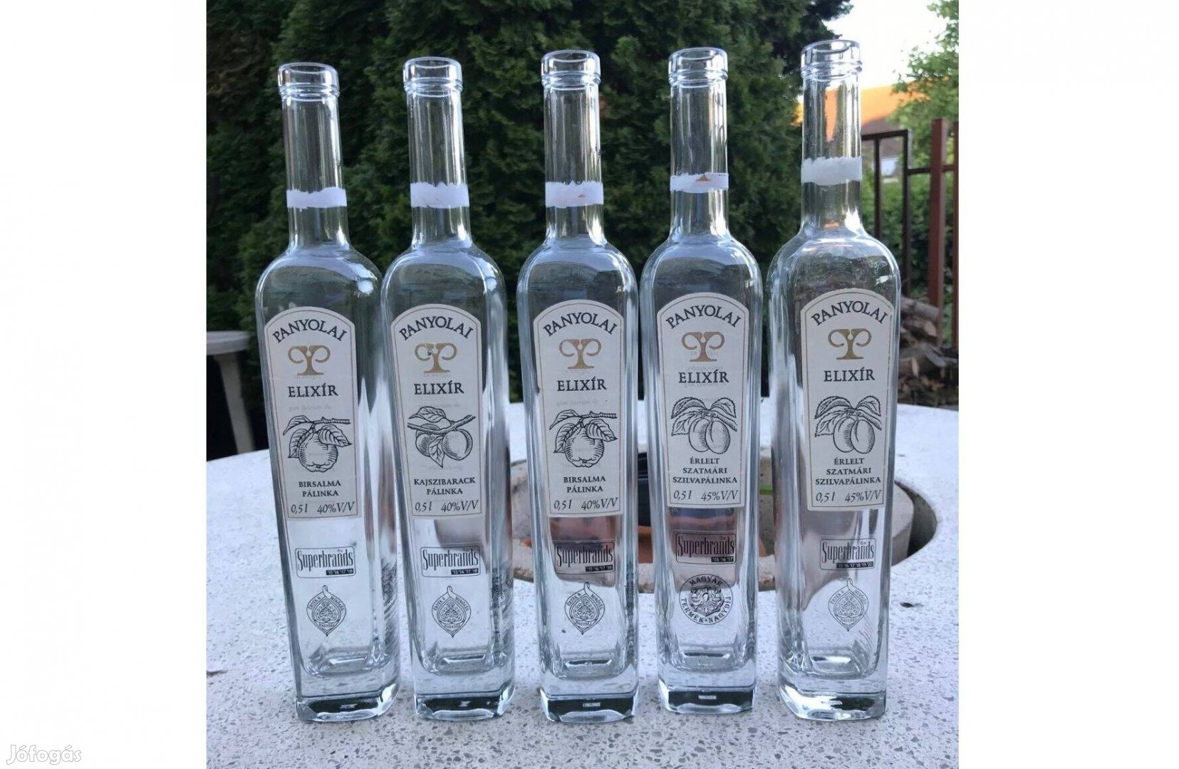 Panyolai pálinkás üveg palack 0,5 liter Posta megoldható