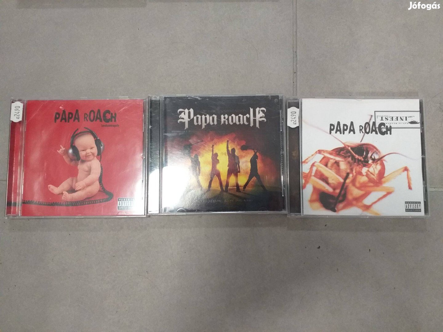 Papa Roach cd-k egyben eladók