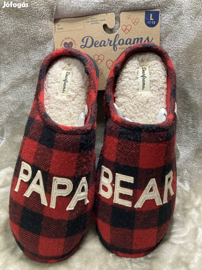 Papabear új férfi szobai papucs L/44-45