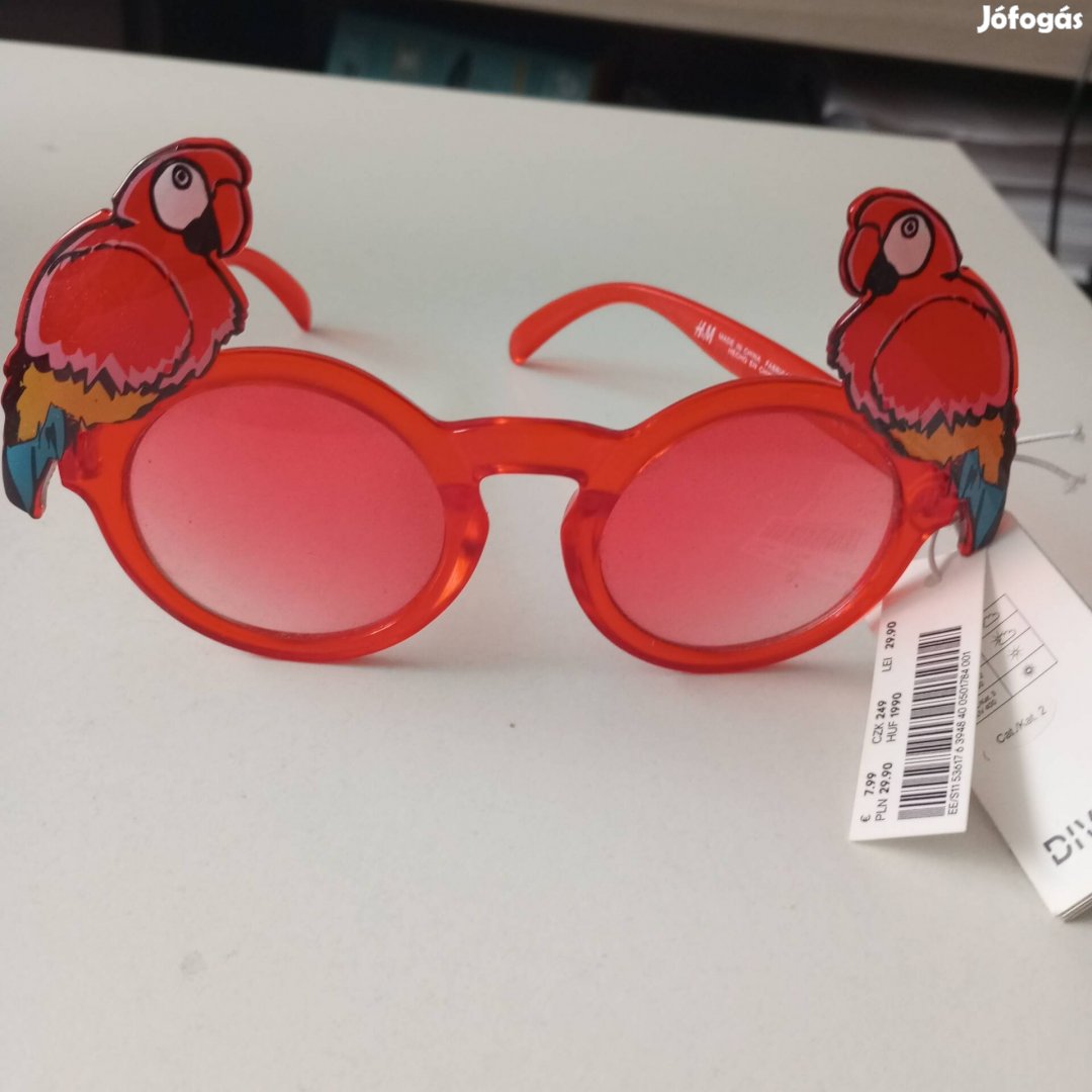Papagájos vidám napszemüveg Új 